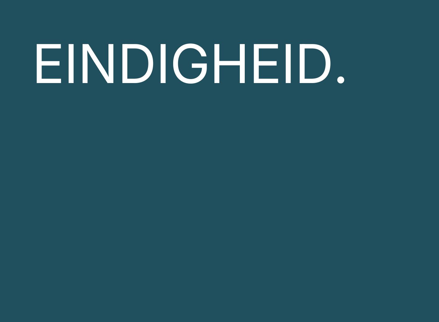 Eindigheid